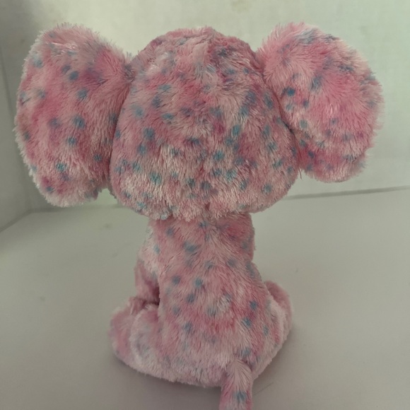 TY Beanie Boo's Ellie the Elephant 6" Plush Stuffed Animal Toy Sparkle Pink 2014 - Picture 3 of 7